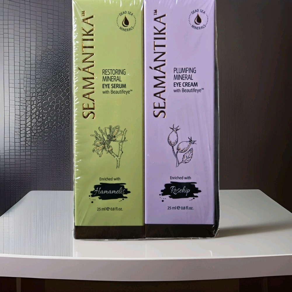 Seamantika Mineral Restoring Eye Serum and Plumping Eye Cream *NEW - SEALED